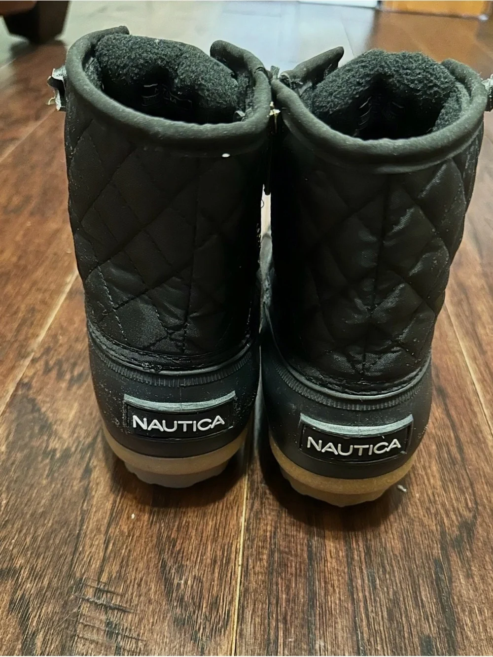 Nautica | “Dorsay” Black Quilted Duck Boots - Women’s 7